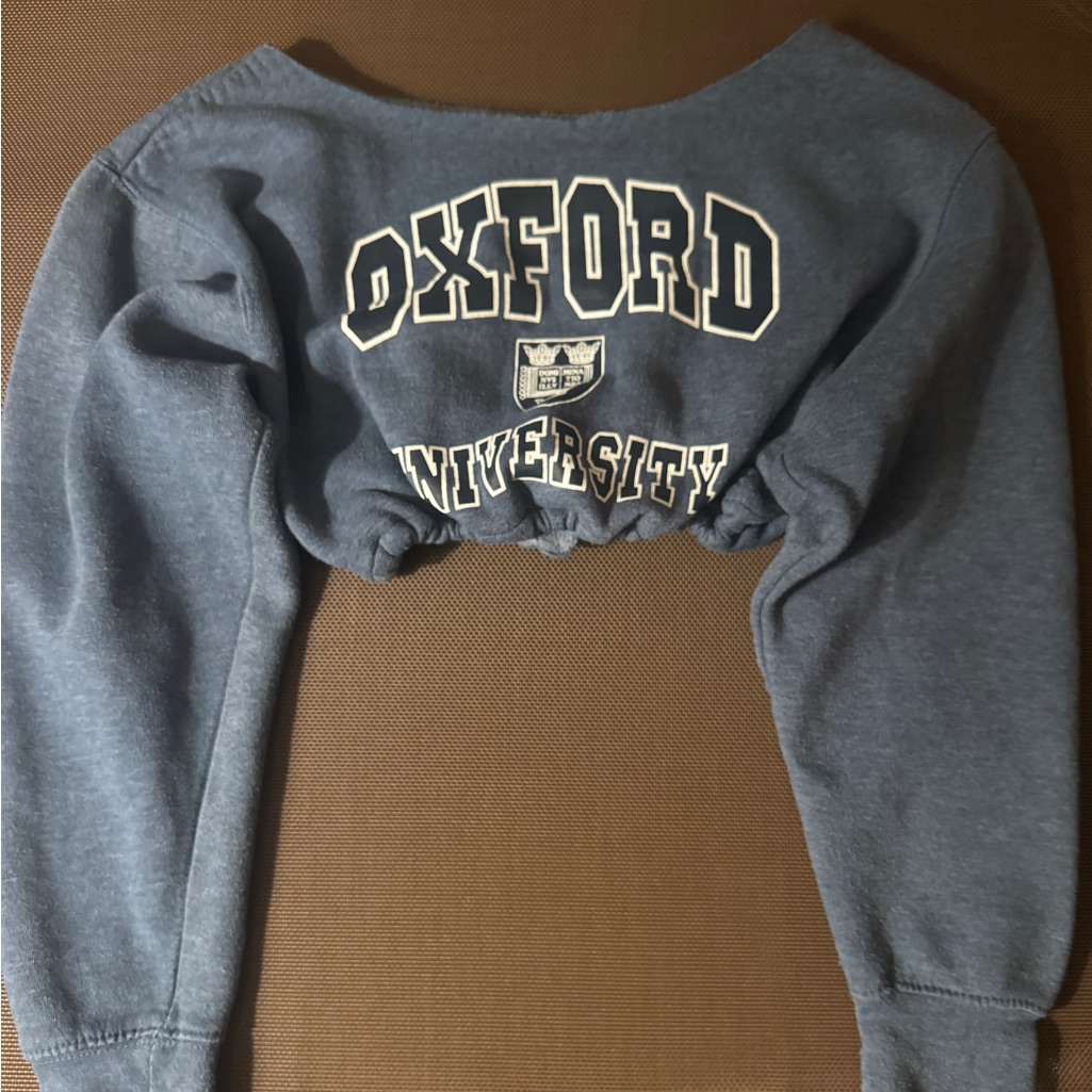 Oxford University Cropped Sweatshirt
